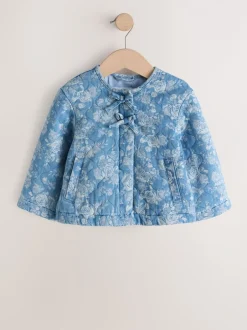 Next Bleu - Veste matelassée en jacquard Denim (3mois à7ans) Sale