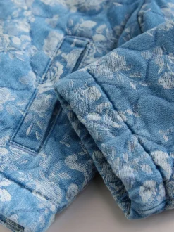 Next Bleu - Veste matelassée en jacquard Denim (3mois à7ans) Sale