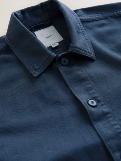 Next Bleu - Veste-chemise à poche à ourlet Clearance