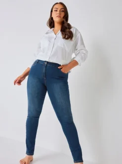 Yours Curve Bleu - Skinny Stretch AVA Jeans New