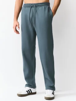 Next - Ajustement droit - Pantalon de jogging épais décontracté à dos brossé Bleu acier Best