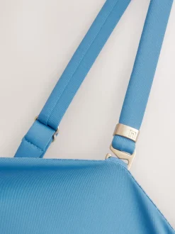 Next - Maillot de bain bandeau gainant Bleu acier Discount