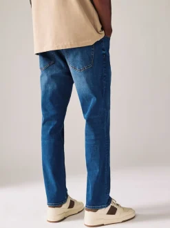 Next - Lit 1 place - Coupe ajustée Classic Jeans extensibles Bleu authentique New