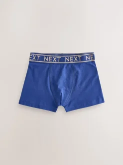 Next - Lot de 7 boxers (2-16ans) Bleu avec ceinture Or Clearance