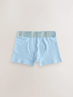Next - Lot de 7 boxers (2-16ans) Bleu avec ceinture Or Clearance