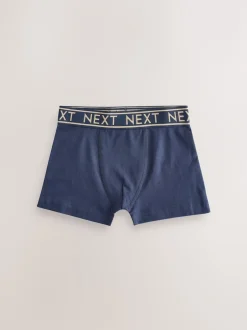 Next - Lot de 7 boxers (2-16ans) Bleu avec ceinture Or Clearance