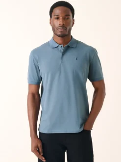 Next - Ajustement régulier - Polo Manches courtes Pique Bleu avio