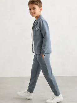 Reiss Bleu avio - Pantalon de jogging Premier Premium Interlock à cordon Hot