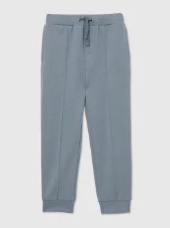 Reiss Bleu avio - Pantalon de jogging Premier Premium Interlock à cordon Best