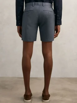 Reiss Bleu avio - Short chino casual Wicket coupe courte Clearance