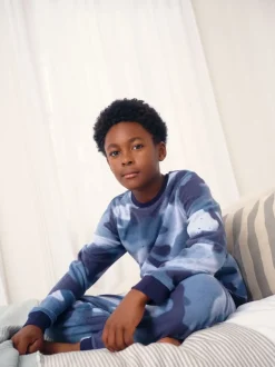 Next Bleu camouflage Spray - Pyjama simple en laine polaire (3-16yrs) Discount