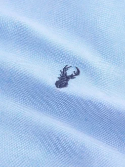 Next - Ajustement régulier - Chemise Oxford à manches longues Bleu clair Hot