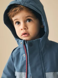Next Bleu clair - Anorak doublé en polaire imperméable (3mois-7ans) Discount