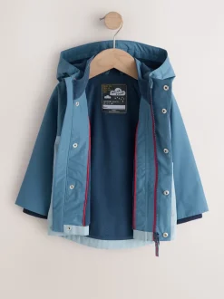 Next Bleu clair - Anorak doublé en polaire imperméable (3mois-7ans) Discount