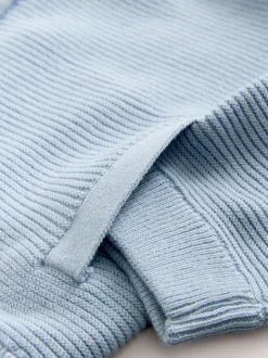 Next - Cardigan zippé (3mths-7yrs) Bleu clair New