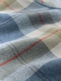 Next - Chemise à carreaux Signature à manches longues Bleu clair Outlet