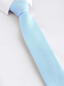 Next Bleu clair - Cravate en lin (3-16 ans) Discount