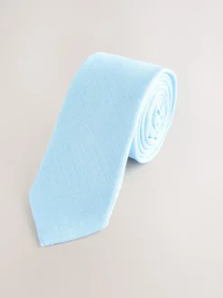 Next Bleu clair - Cravate en lin (3-16 ans) Discount