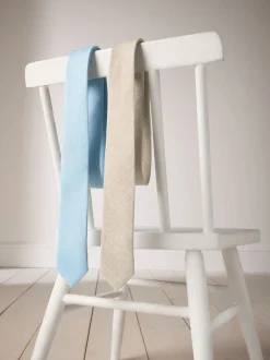 Next Bleu clair - Cravate en lin (3-16 ans) Discount