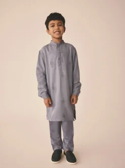 Next - Eid Kurta (3mths-16yrs) Bleu clair Outlet