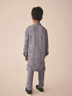 Next - Eid Kurta (3mths-16yrs) Bleu clair Outlet