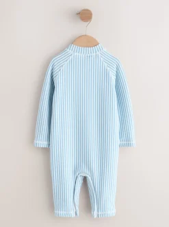 Next Bleu clair - Ensemble maillot de bain et chapeau anti-soleil rayé (3mois-7ans) Best