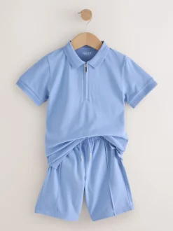 Next Bleu clair - Ensemble polo à manches courtes et short (3-16ans) Best