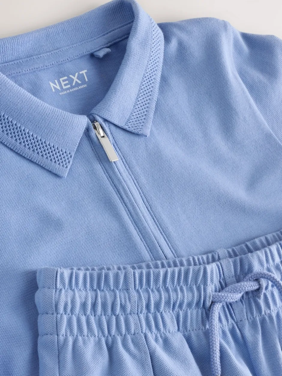 Next Bleu clair - Ensemble polo à manches courtes et short (3-16ans) Best