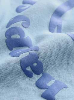 Next Bleu clair - Ensemble sweat et Joggings imprimé à Col rond (3mois-7ans) New