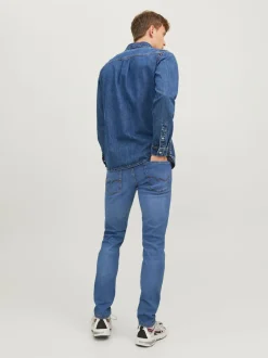 JACK & JONES - Jean slim Glenn Bleu clair Outlet