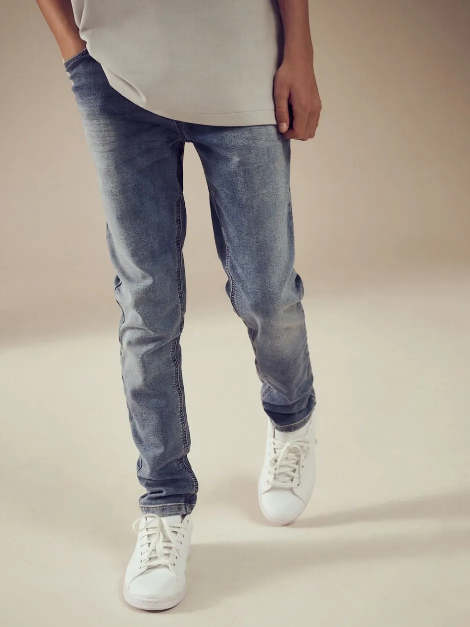 Next Bleu clair - Jeans extensibles à taille élastique (3-16ans) Sale