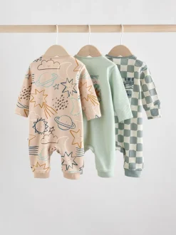 Next Bleu clair - Lot de 3 dors-bien bébé en coton sans pieds à fermeture éclair bidirectionnelle (0mois-3ans) Discount