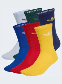 adidas - Lot de chaussettes originals Trefoil Col Rond Chaussettes 6 Bleu clair Online