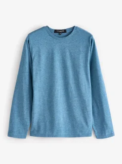 Loungeable Bleu clair - Ensemble pyjama haut en jersey et pantalon à carreaux brossé Discount