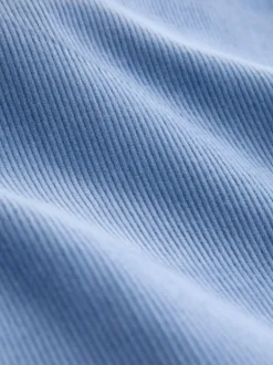 Next Bleu clair - Pantalon large en velours côtelé Discount