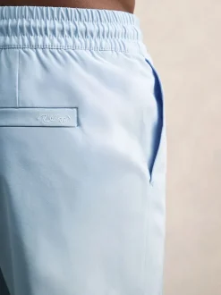 Reiss - Cliff Drawstring Shorts de bain Bleu clair New