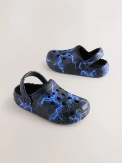 Next Bleu éclair - Sabots chaussons doublés chauds New