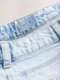 Next Bleu clair - 100Shorts en coton % Frayed Edge Distressed (3-16yrs) Clearance