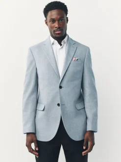 Next Bleu clair - Slim Fit (Slim Fit) - Blazer intelligent texturé Discount