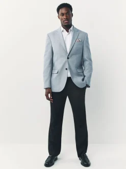 Next Bleu clair - Slim Fit (Slim Fit) - Blazer intelligent texturé Discount