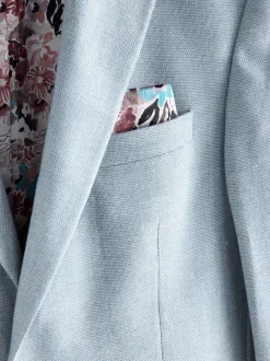 Next Bleu clair - Slim Fit (Slim Fit) - Blazer intelligent texturé Discount