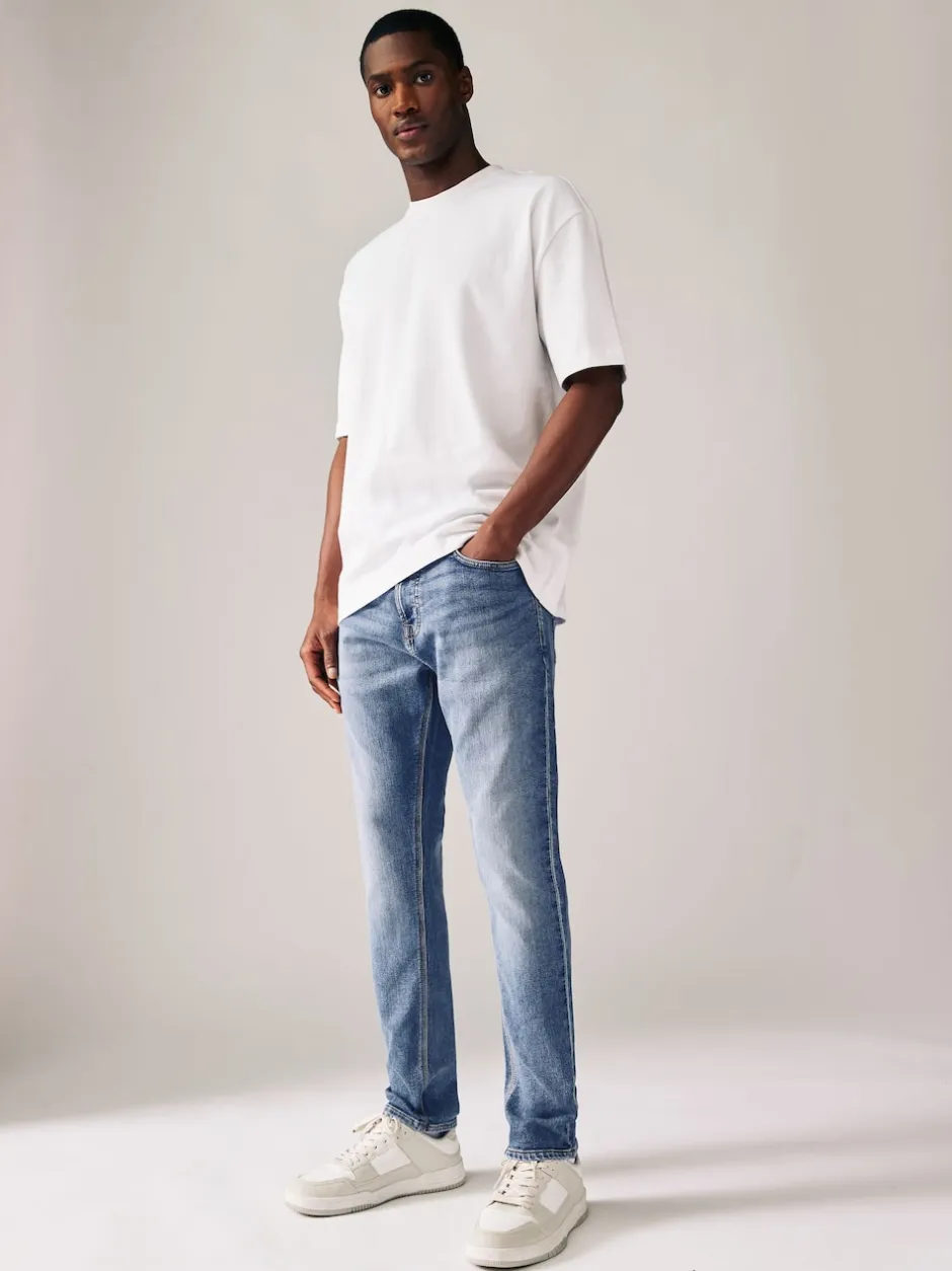 Next - Skinny Fit (Skinny Fit) - Jeans stretch de confort Bleu clair vintage