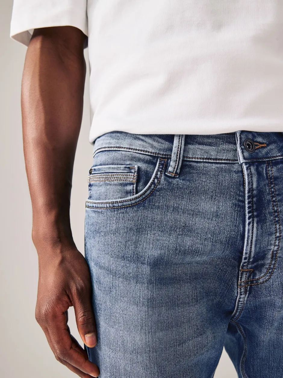 Next - Skinny Fit (Skinny Fit) - Jeans stretch de confort Bleu clair vintage