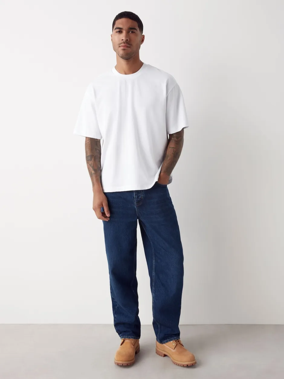 Next Bleu classique vintage - - délavé vintage Denim Jeans Coupe ample Online