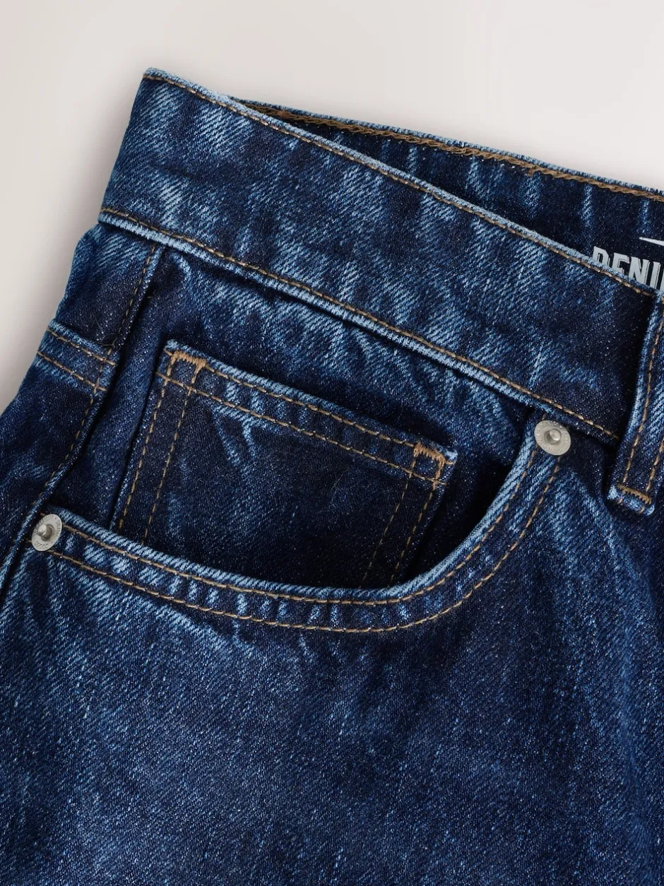 Next Bleu classique vintage - - délavé vintage Denim Jeans Coupe ample Online