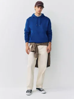 Next - Ajustement régulier - Sweat-shirt à capuche en jersey riche en coton épais Bleu cobalt Online