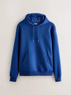 Next - Ajustement régulier - Sweat-shirt à capuche en jersey riche en coton épais Bleu cobalt Online
