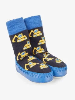 Jojo Maman Bébé Bleu cobalt - Chaussettes mocassins Hot
