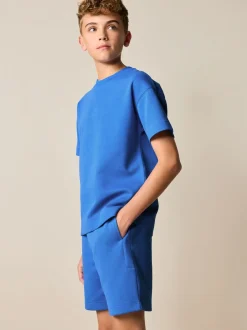 Next Bleu cobalt - Ensemble t-shirt et short épais décontracté (3-16ans) Hot