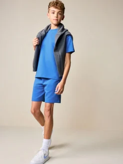 Next Bleu cobalt - Ensemble t-shirt et short épais décontracté (3-16ans) Hot